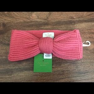 Kate Spade Knit Headband-Salmon Pink